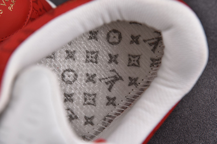 nike low air force 1 x red white