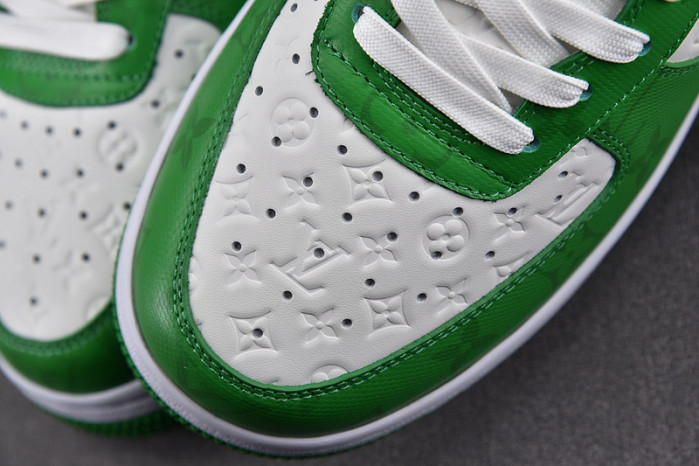 nike low air force 1 x green white