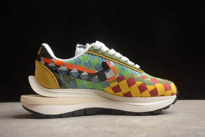 sacai x nike ldvaporwaffle mix low “green dr5209-300