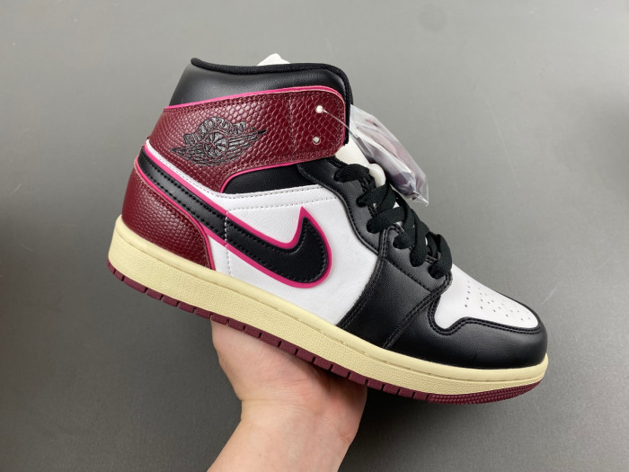 air jordan 1 mid se bordeaux fq7818-101