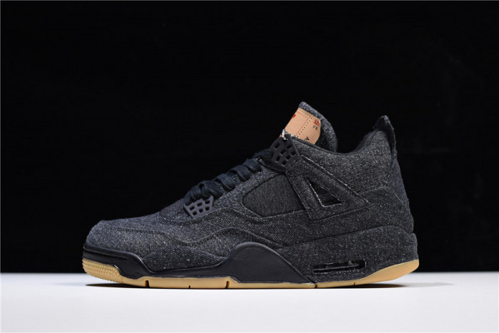 levi''s x air jordan 4 ''black'' ao2571-001