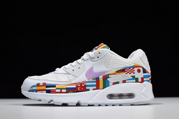 nike air max 90 nic qs "international flag pack" a05119 100