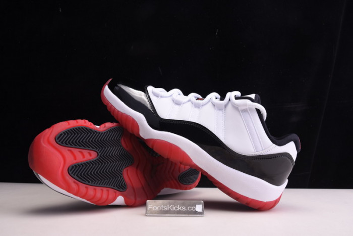 air jordan 11 low white bred av2187-160