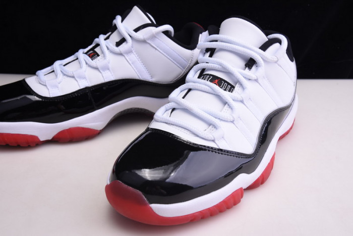 air jordan 11 low white bred av2187-160