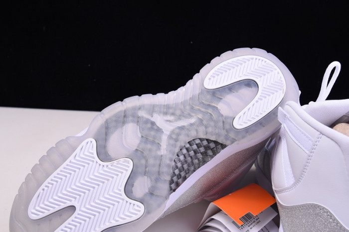 air jordan 11 white metallic silver vast grey ar0715-100