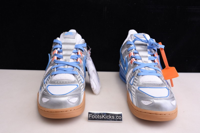 ofw x nike air rubber dunk “university blue” cu6015-100
