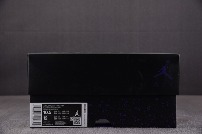 air jordan 4 black and bule ct8527-018