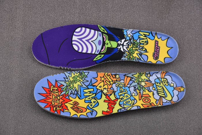 the powerpuff girls x nike sb dunk low bubbles fz8320-400