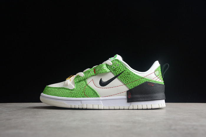 nike dunk low disrupt 2 just do it snakeskin green dv1491-101
