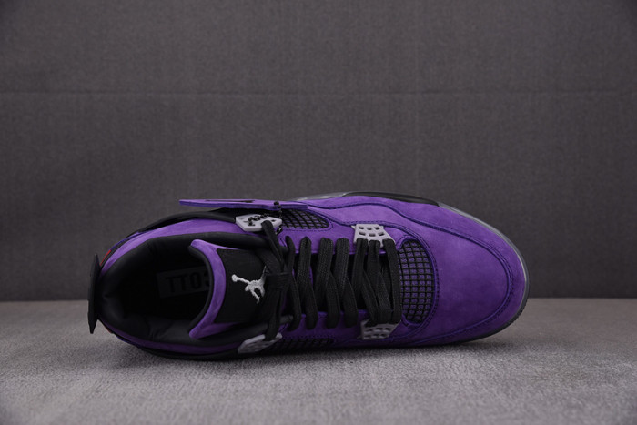 travis scott x air jordan 4 retro purple aj4-766296