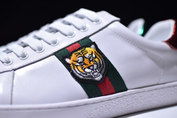 g*u*i ace embroidered low-top sneaker with tiger mens