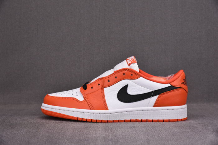 air jordan 1 low ''white orange'' z0775-801