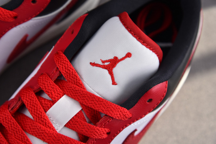 air jordan 1 low reverse black toe dc0774-160