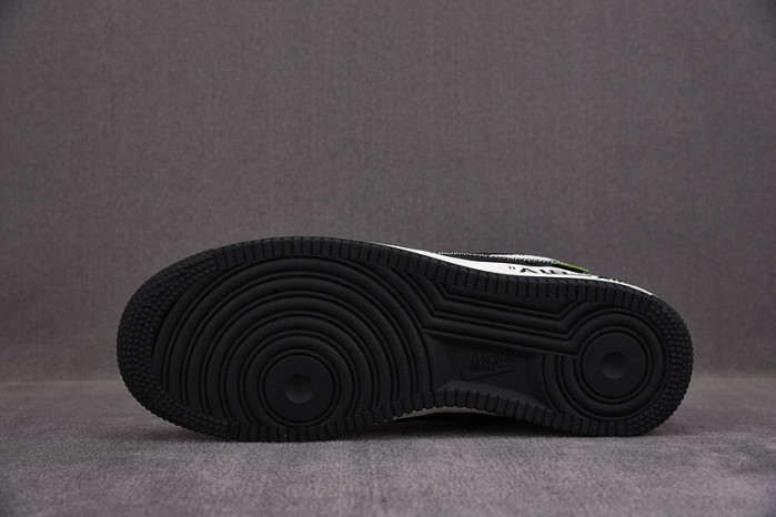 nike low air force 1 x black