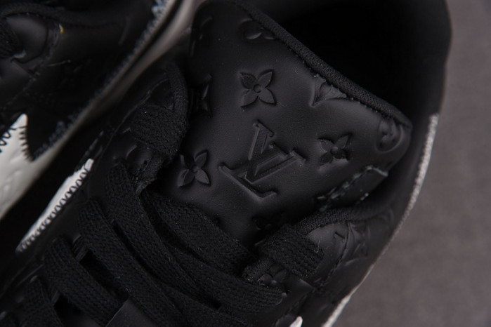 nike low air force 1 x black