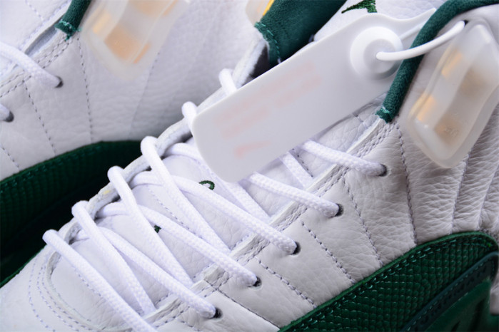 air jordan 12 white and green 136001-063
