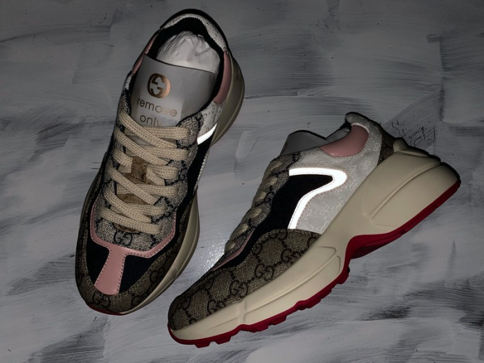 g*u*i rhyton vintage trainer sneaker 576964 drw00 9522