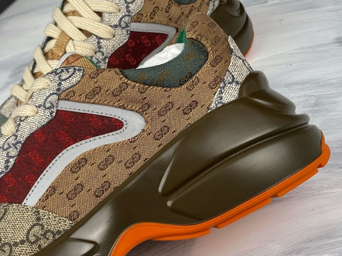 g*u*i rhyton vintage trainer sneaker 576969 drw00 9522